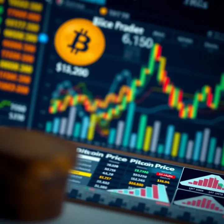 Key Factors Shaping Bitcoin Price Forecasts Illustration of factors influencing Bitcoin price prediction including market data and technical analysis
