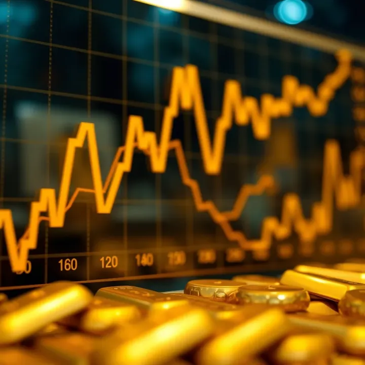Gold Price Trends in Pakistan Influenced by Economic Factors Graph showing the fluctuation of gold prices influenced by economic factors in Pakistan