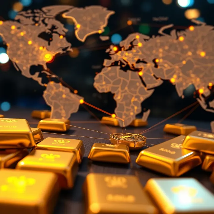 Global Gold Trading Network and Market Connections Global gold trading routes and international market connections