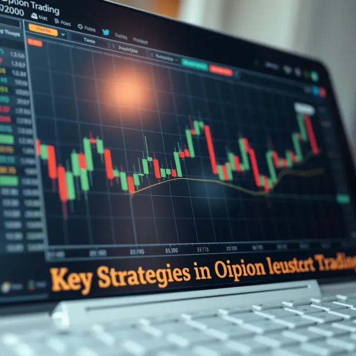 Chart showing option trading strategies and risk management techniques