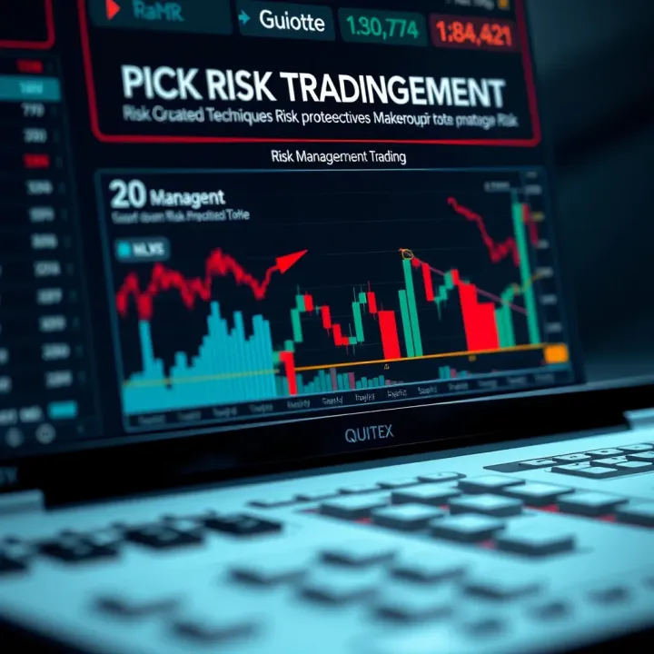 Diagram illustrating risk management techniques with charts and protective strategies for traders
