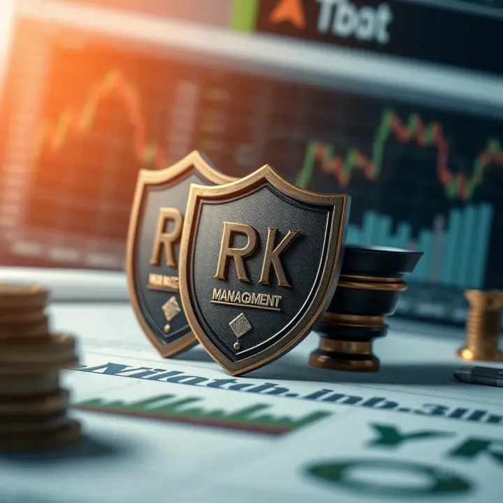 Risk Management Techniques for Quotex Traders in Pakistan Illustration of risk management concepts with charts and protective shields