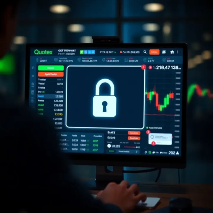 Secure online withdrawal interface on trading platform screen