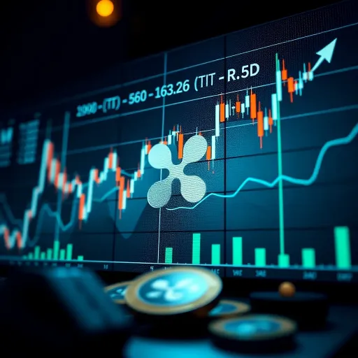 Ripple Price Trends and Future Forecast Graph showing Ripple price movement with market trends and technological icons