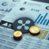 Illustration of regulatory documents and digital currency symbols with risk and opportunity indicators