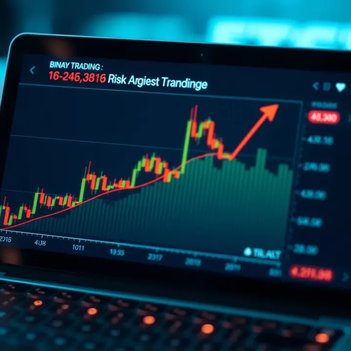 Graph illustrating risk management strategies in binary trading