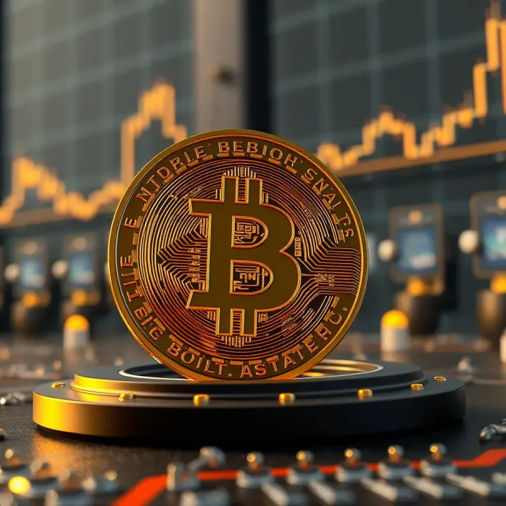 Conceptual illustration of blockchain technology and digital currency innovation relevant to SUI