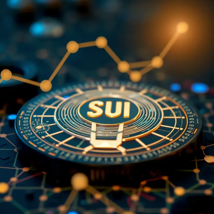 Overview of Sui Token Blockchain Technology Illustration of blockchain technology representing Sui token ecosystem