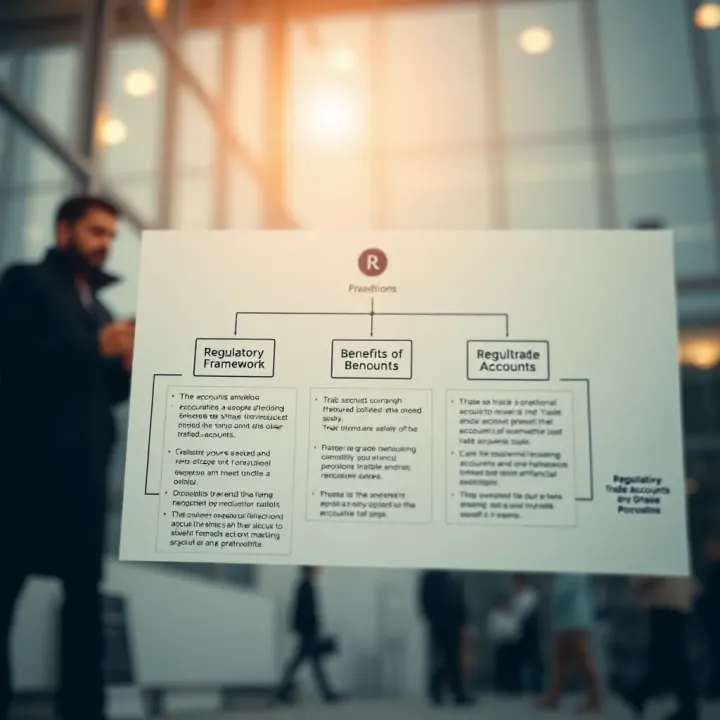 Regulatory Considerations and Benefits of Trade Accounts Flowchart showing regulatory framework and benefits associated with trade accounts in Pakistan's financial market