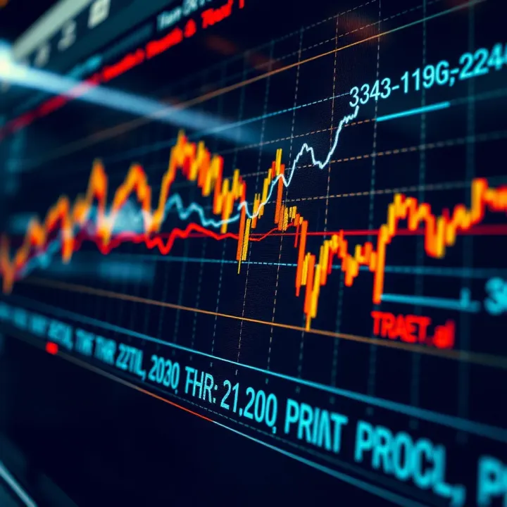 Chart depicting TRB price fluctuations and market trends over time