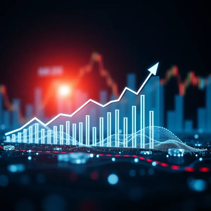Graph showing upward trend in investment returns representing alpha capital growth