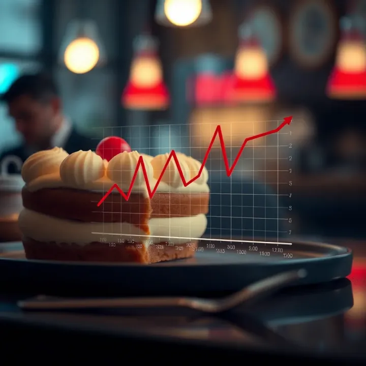 Analysis of Cake Price Trends in Relation to Market Dynamics Graph illustrating cake price fluctuations influenced by ingredient costs and market demand