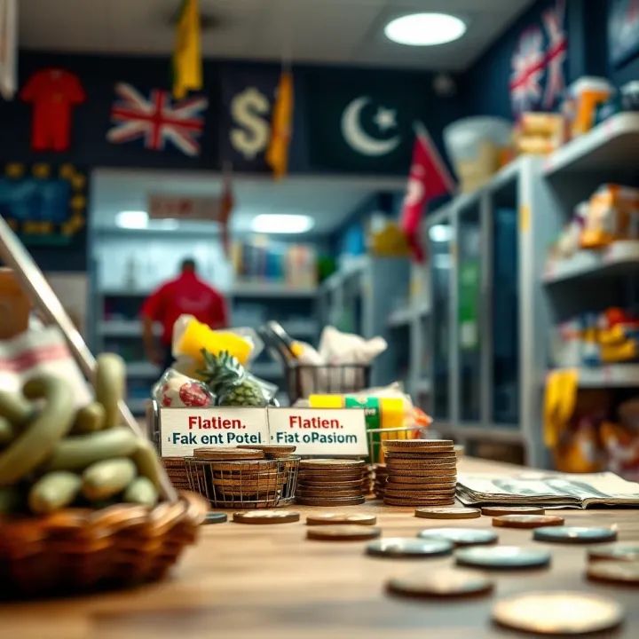 Currency Devaluation and Its Effect on Cost of Living in Pakistan Illustration of currency devaluation impacting everyday goods and services in Pakistani economy