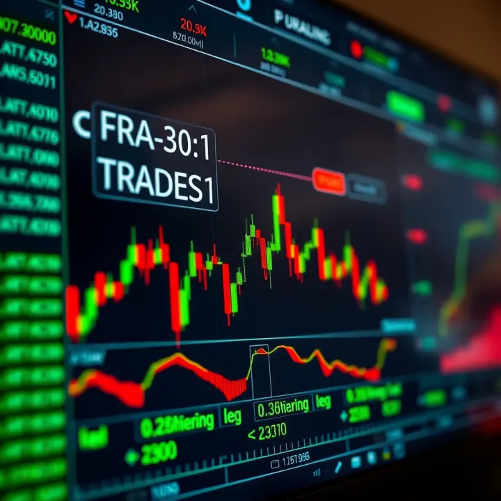 Forex trading platform interface displaying currency pairs and charts
