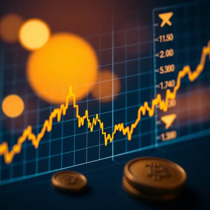 Graph Depicting Market Trends Affecting Gold Prices Graph showing fluctuations in gold prices influenced by market trends