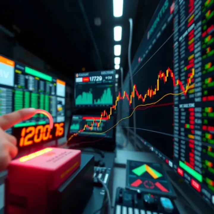 Diagram showing technology infrastructure supporting rapid trade execution in financial markets