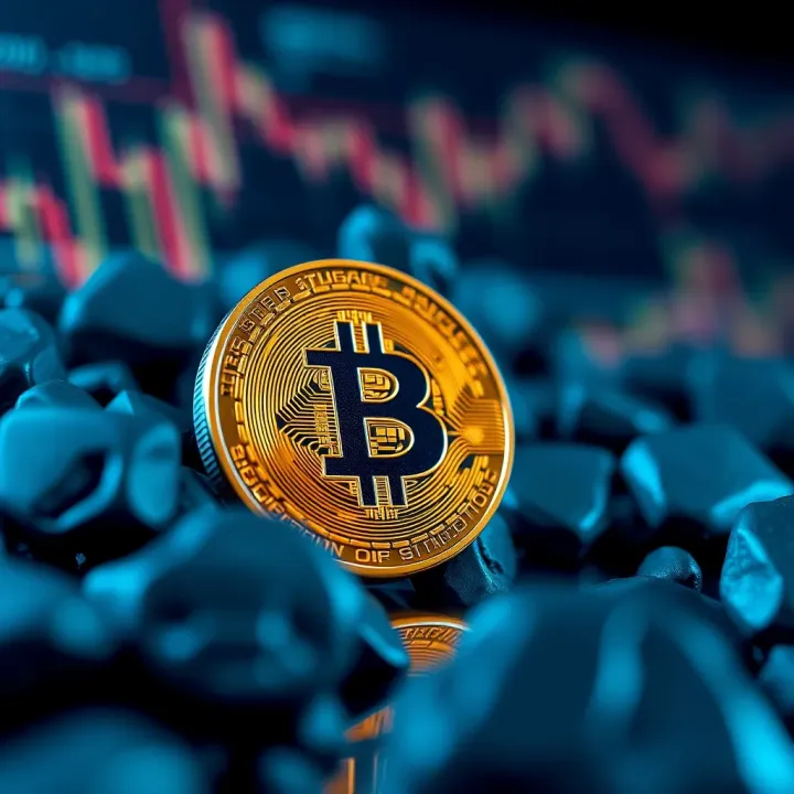 Illustration showing the concept of holding cryptocurrency assets over time against market volatility