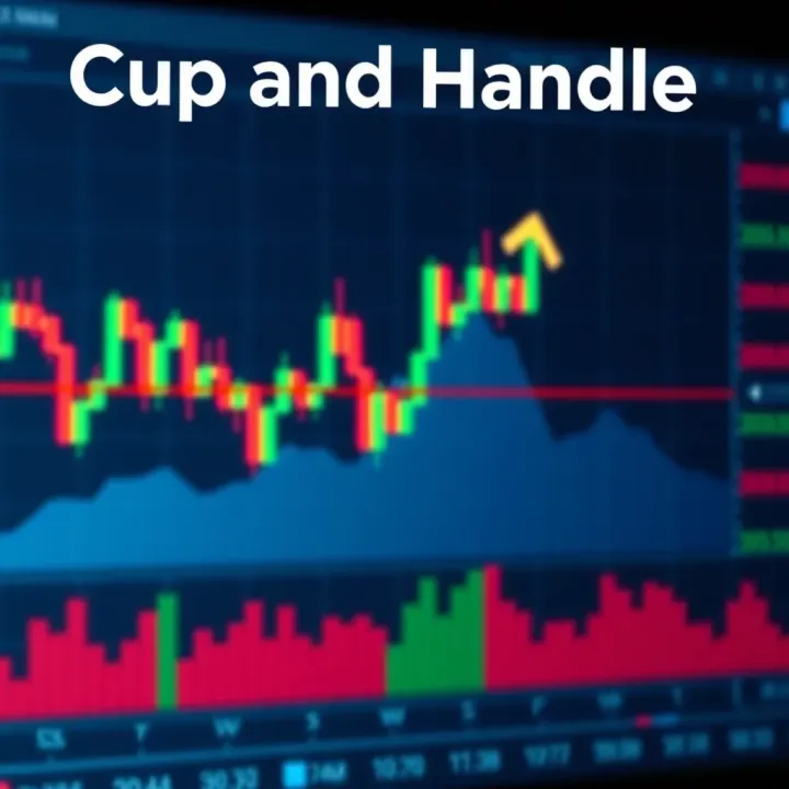Cup and Handle Pattern Explained Chart illustrating the cup and handle pattern with price movements forming a rounded bottom followed by a small consolidation