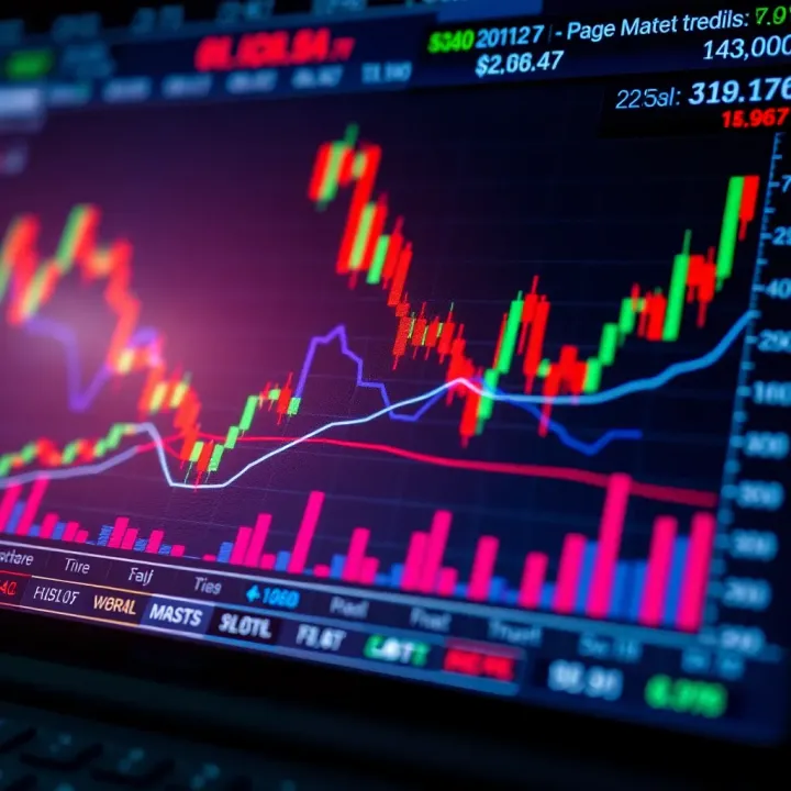 Analyzing Market Trends and Indicators for Effective Trading Graph showing upward and downward trends in financial markets with various indicators