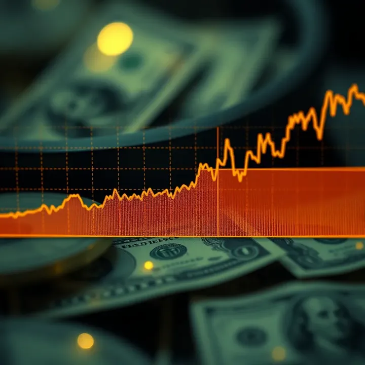 Graph showing fluctuating trends of Sol cryptocurrency against US dollar over time