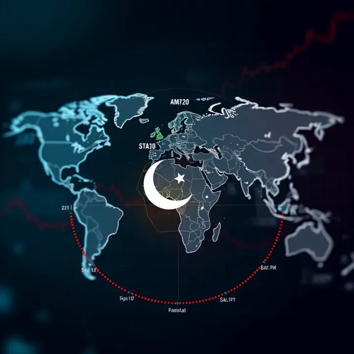 Graph illustrating export and import relationships between Pakistan and various global partners