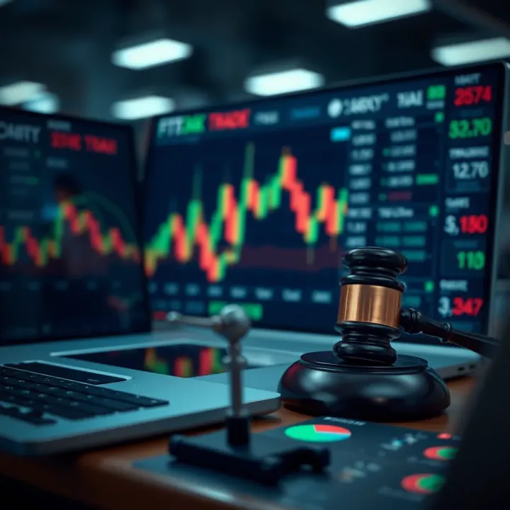 Conceptual representation of risk management and legal compliance in online trading business