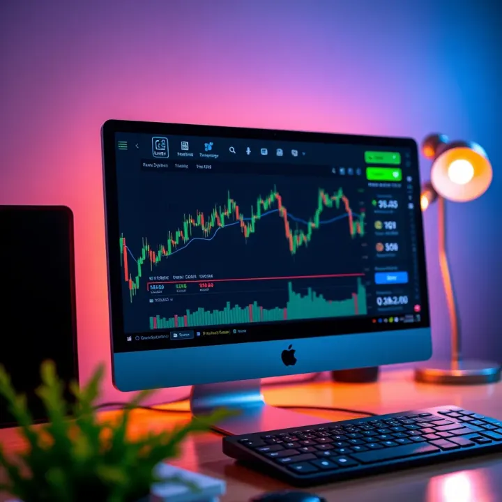 Interface of Quotex trading platform displayed on a desktop computer screen